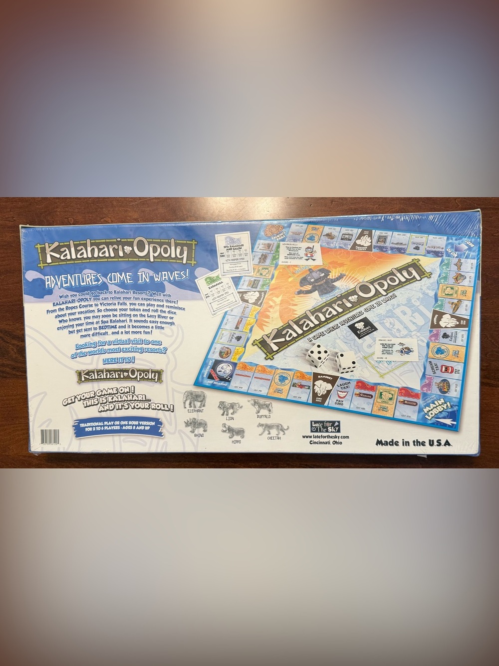 Kalahari-opoly Kalahariopoly Kalahari Resort Themed Monopoly Brand New Sealed. - Picture 2 of 3